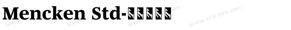 Mencken Std字体转换